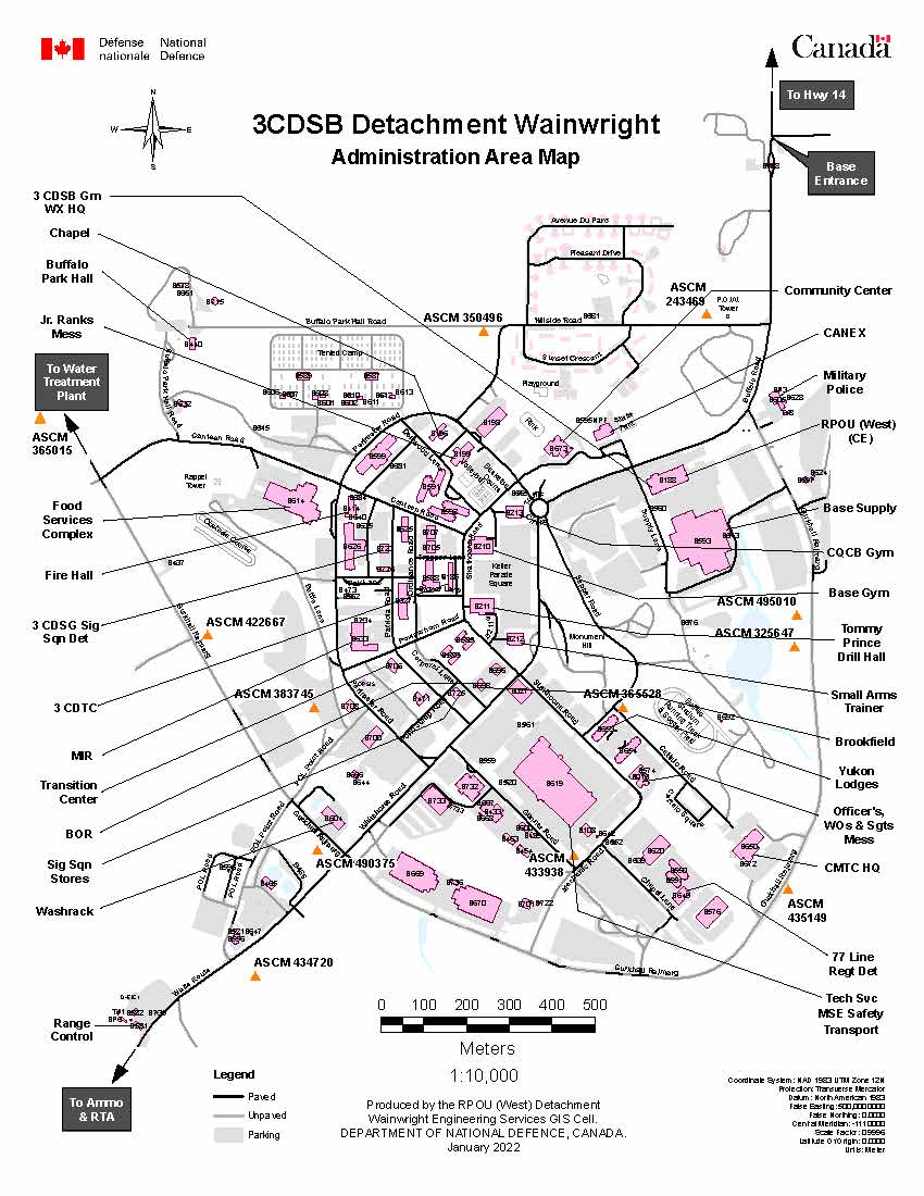 3CDSB Garrison Wainwright Map