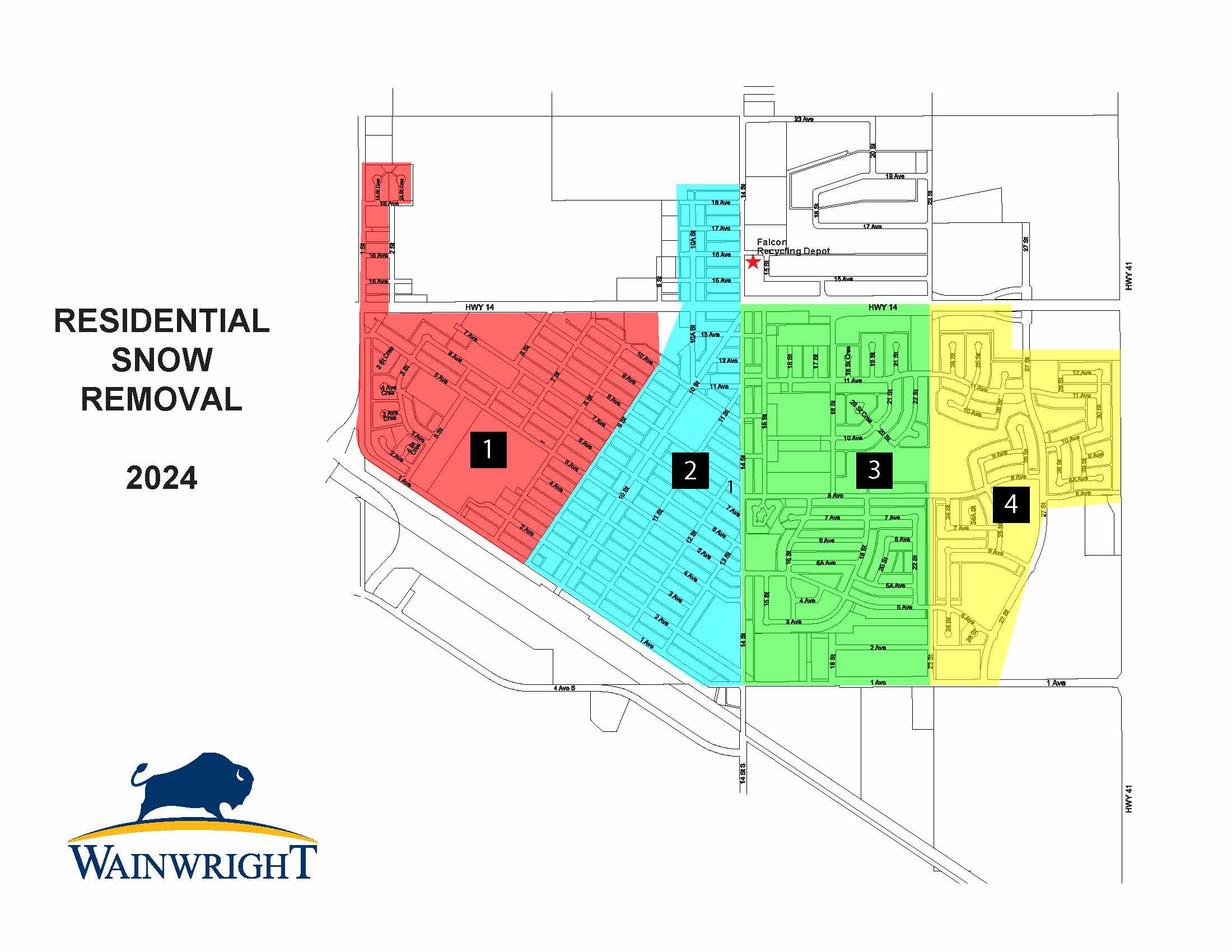 Residential Snow Removal Map
