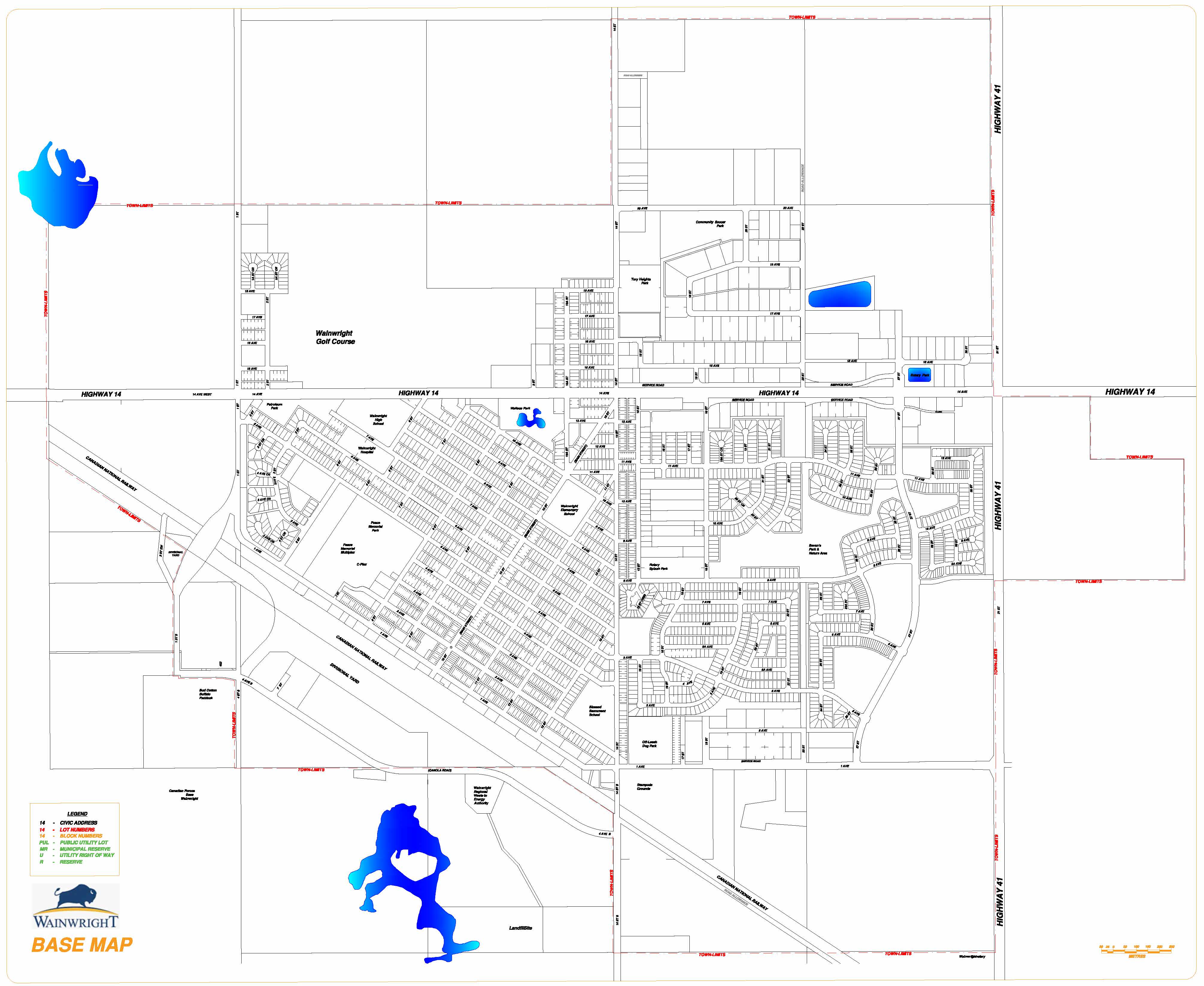 Blank Town Map